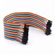 Paquete 40 Cables dupont Hembra- Hembra