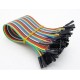 Paquete 40 Cables dupont Hembra- Hembra